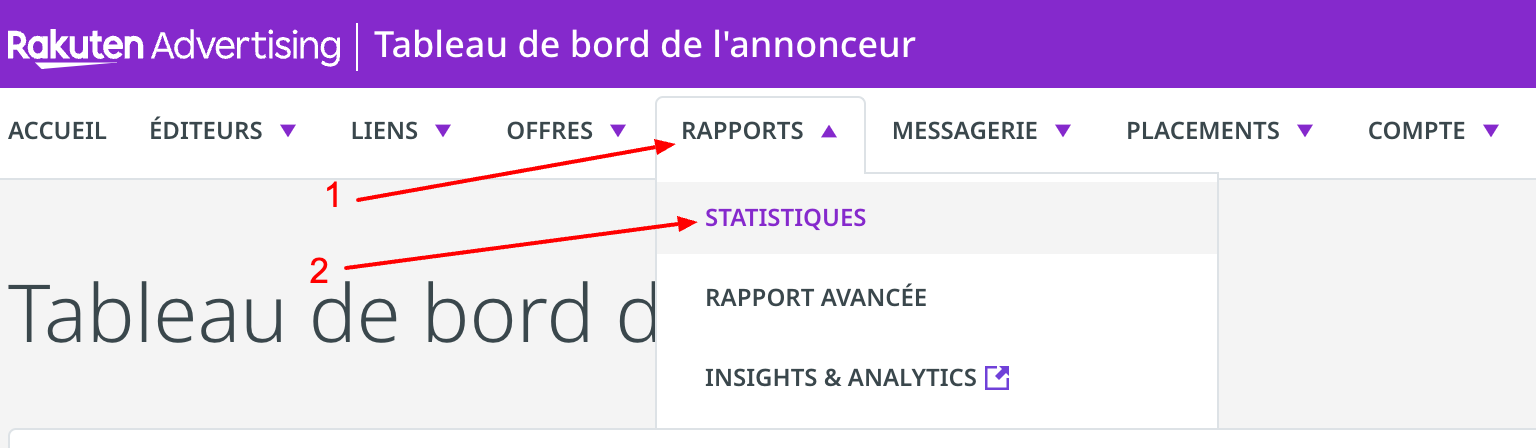 Access path to custom report tool