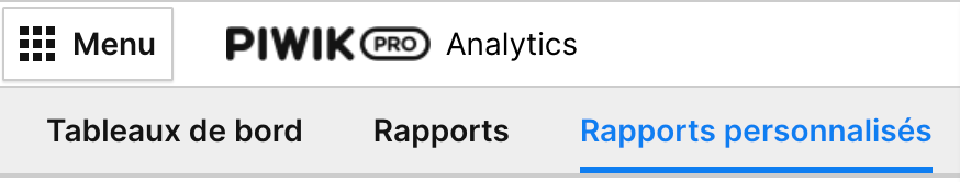 Piwik Pro > custom reports